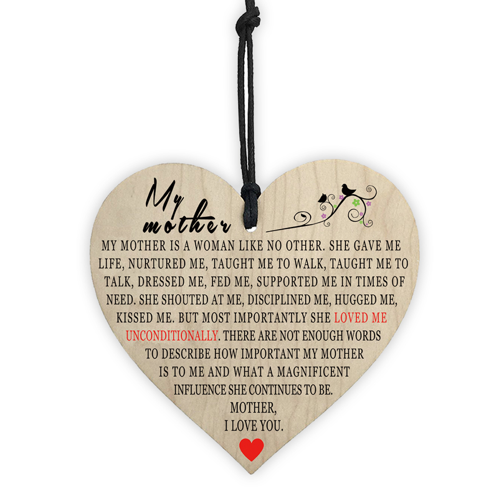 Love Heart Wooden Sign Mom Thank Words Plaque Mothers Day Gifts Hang Tag, 501 Original
Love Heart Wooden Sign Mom Thank Words Plaque Mothers Day Gifts Hang Tag, 501 Original