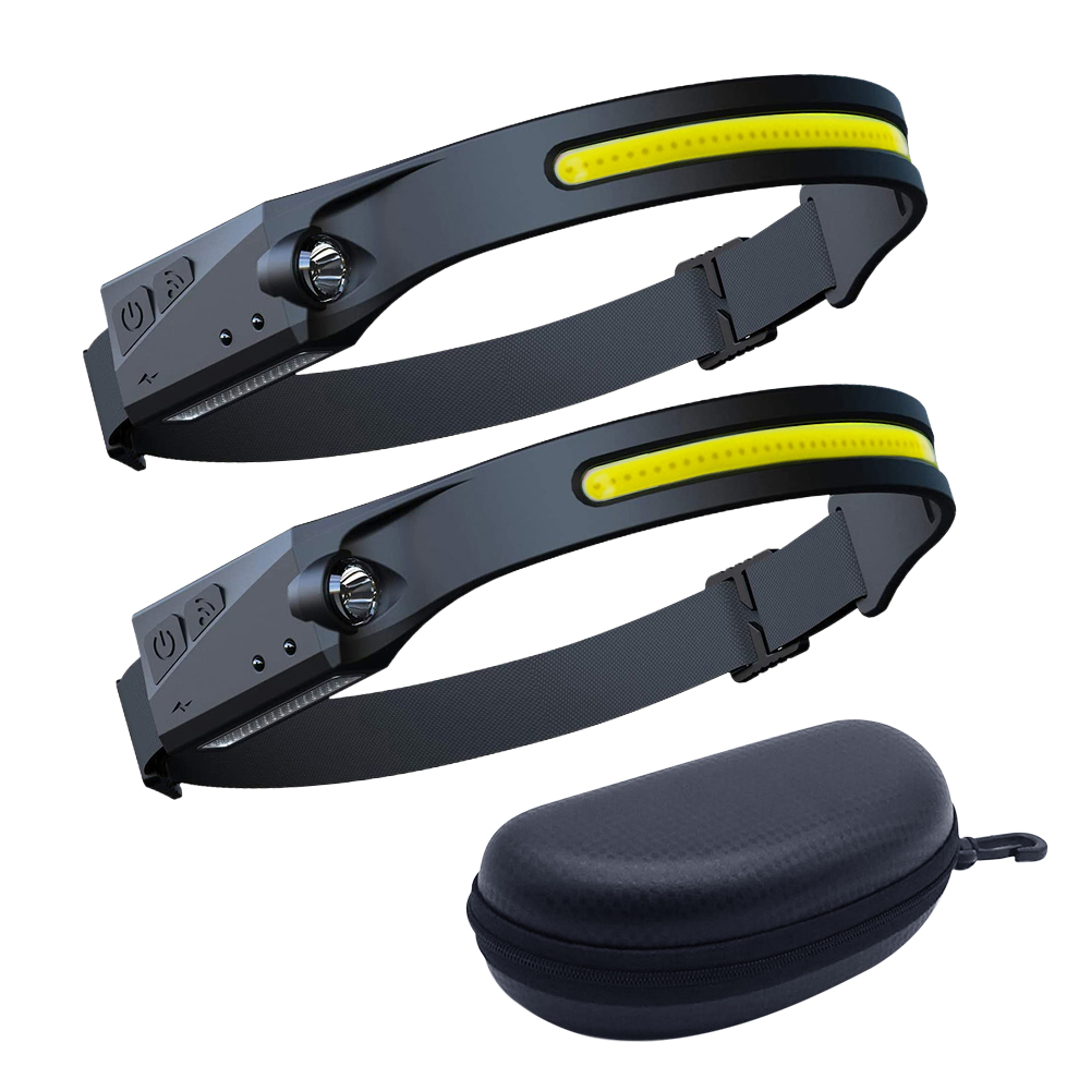 2x COB LED Headlamp Sensor Headlight Rechargeable Outdoor Cycling Work Lamp, 501 Original
2x COB LED Headlamp Sensor Headlight Rechargeable Outdoor Cycling Work Lamp, 501 Original