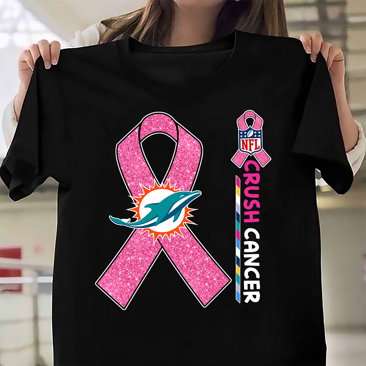 NFL Miami Dolphins Crush Cancer Shirt