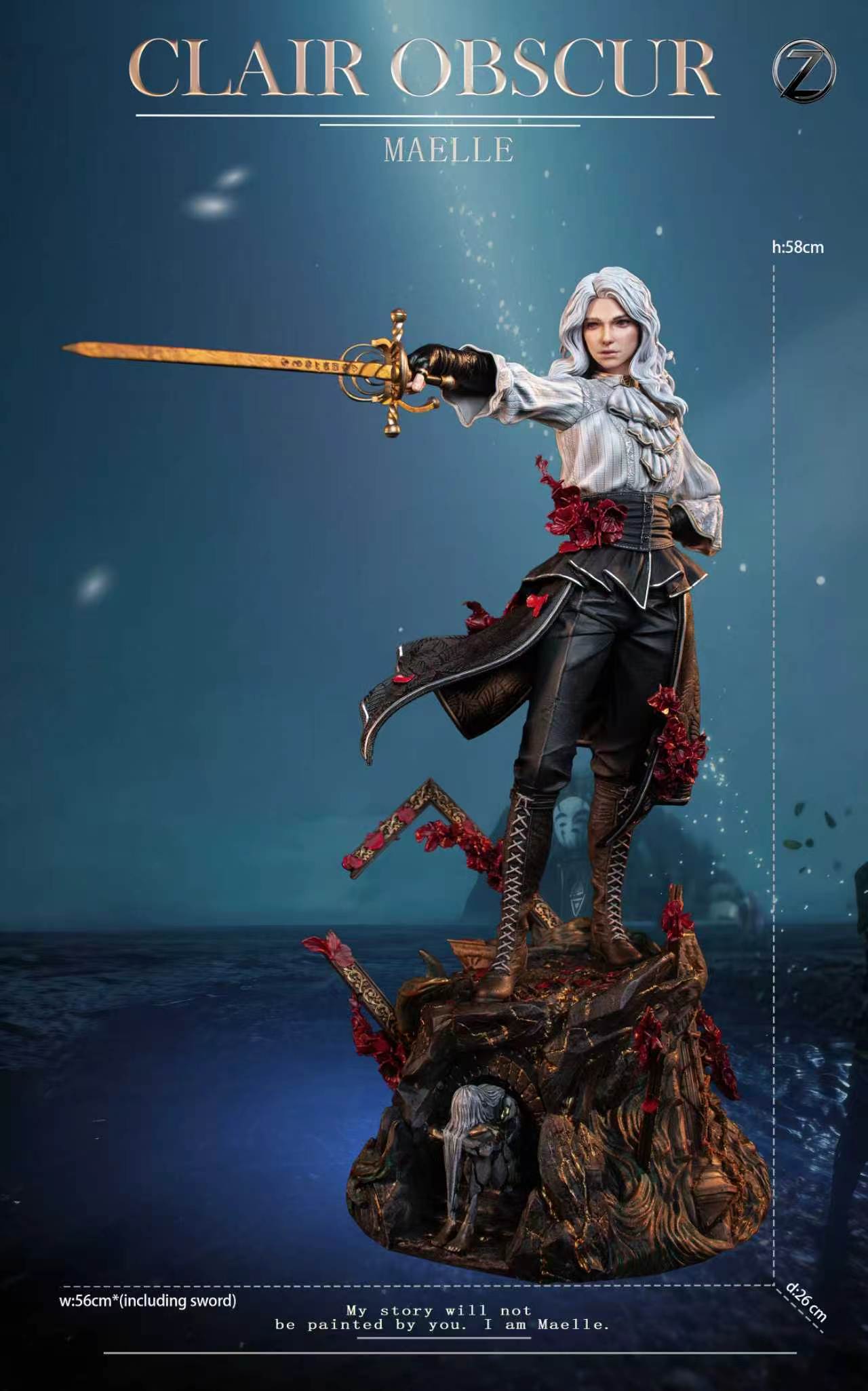 【 】フィギュリン　CLAIRE THUNDER Z Studio - Maelle Clair Obscur: Expedition 33 1/4 Scale
