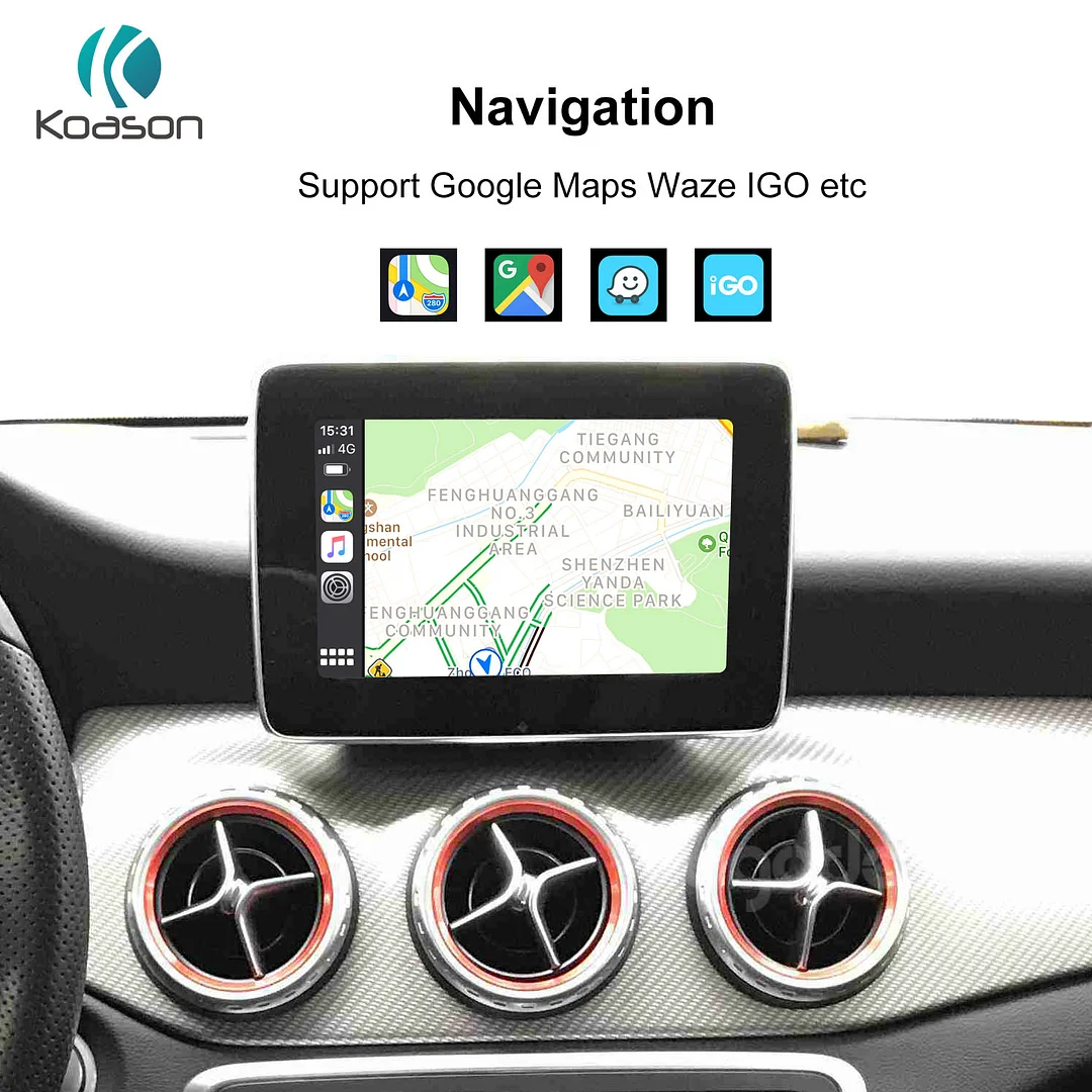 Koason Wireless Apple Carplay Android Auto Box For Benz A Cla Gla C E