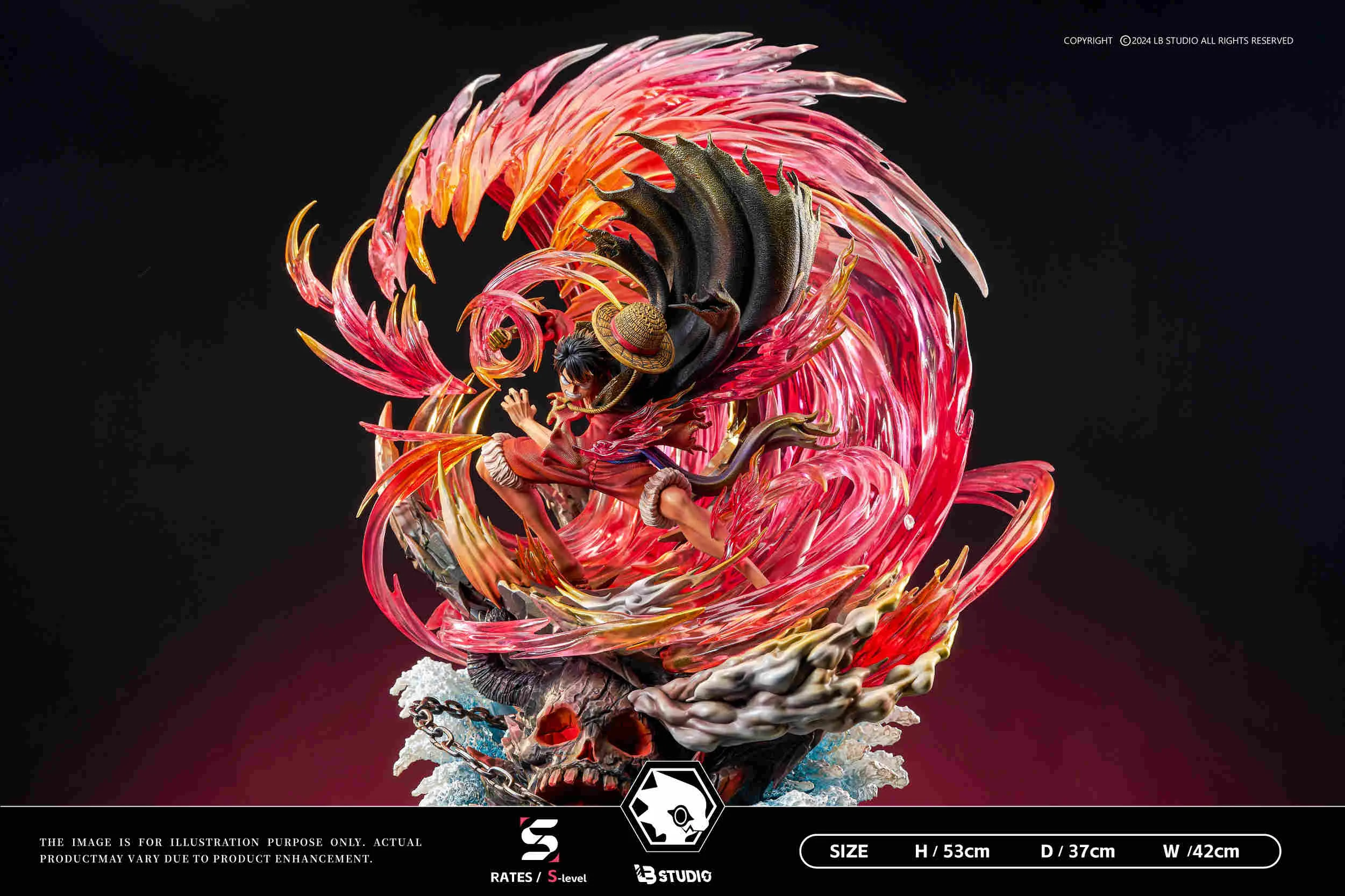 Ryuo Monkey D. Luffy with LED - ONE PIECE Resin Statue - LB-Studio