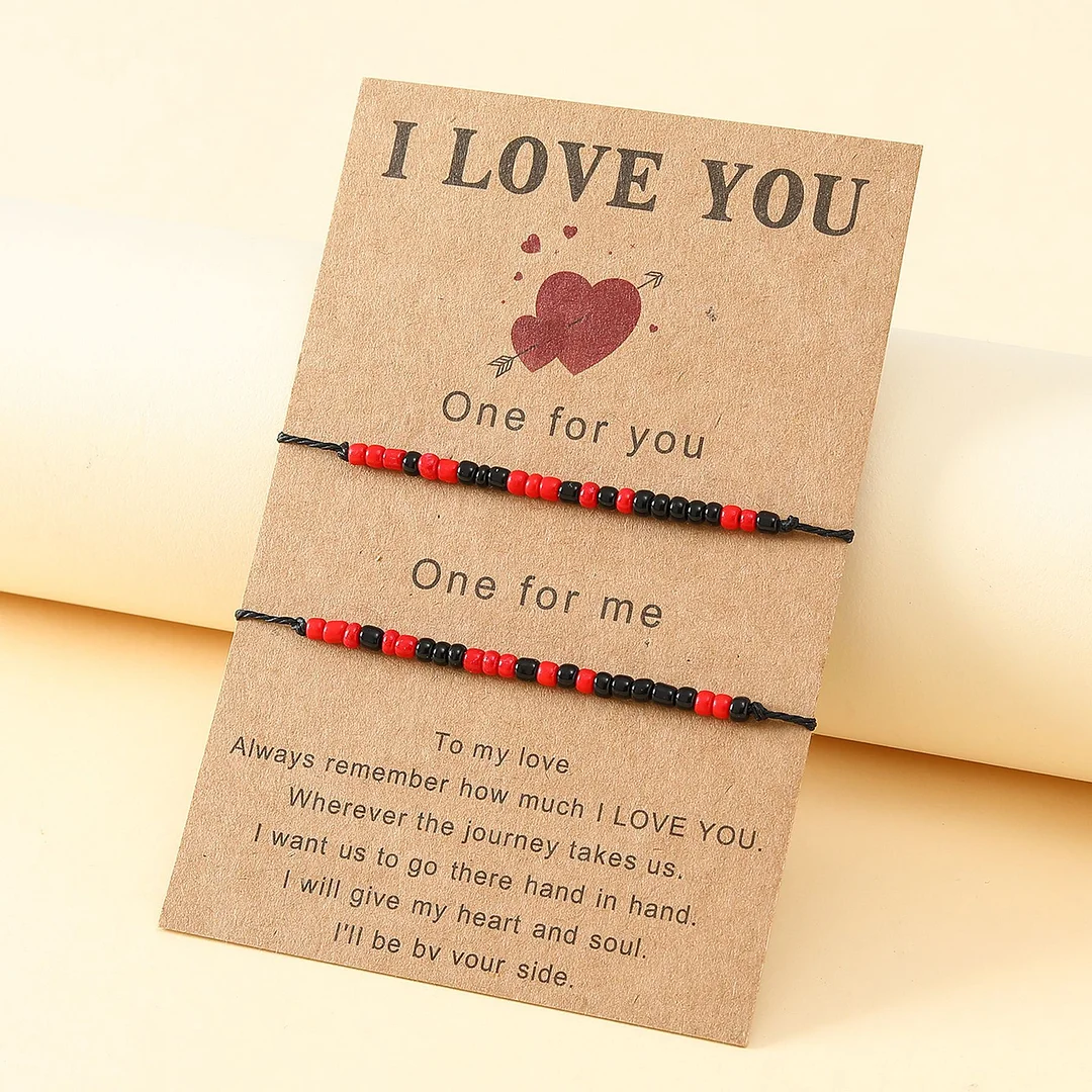 I Love You Morse Code Bracelet