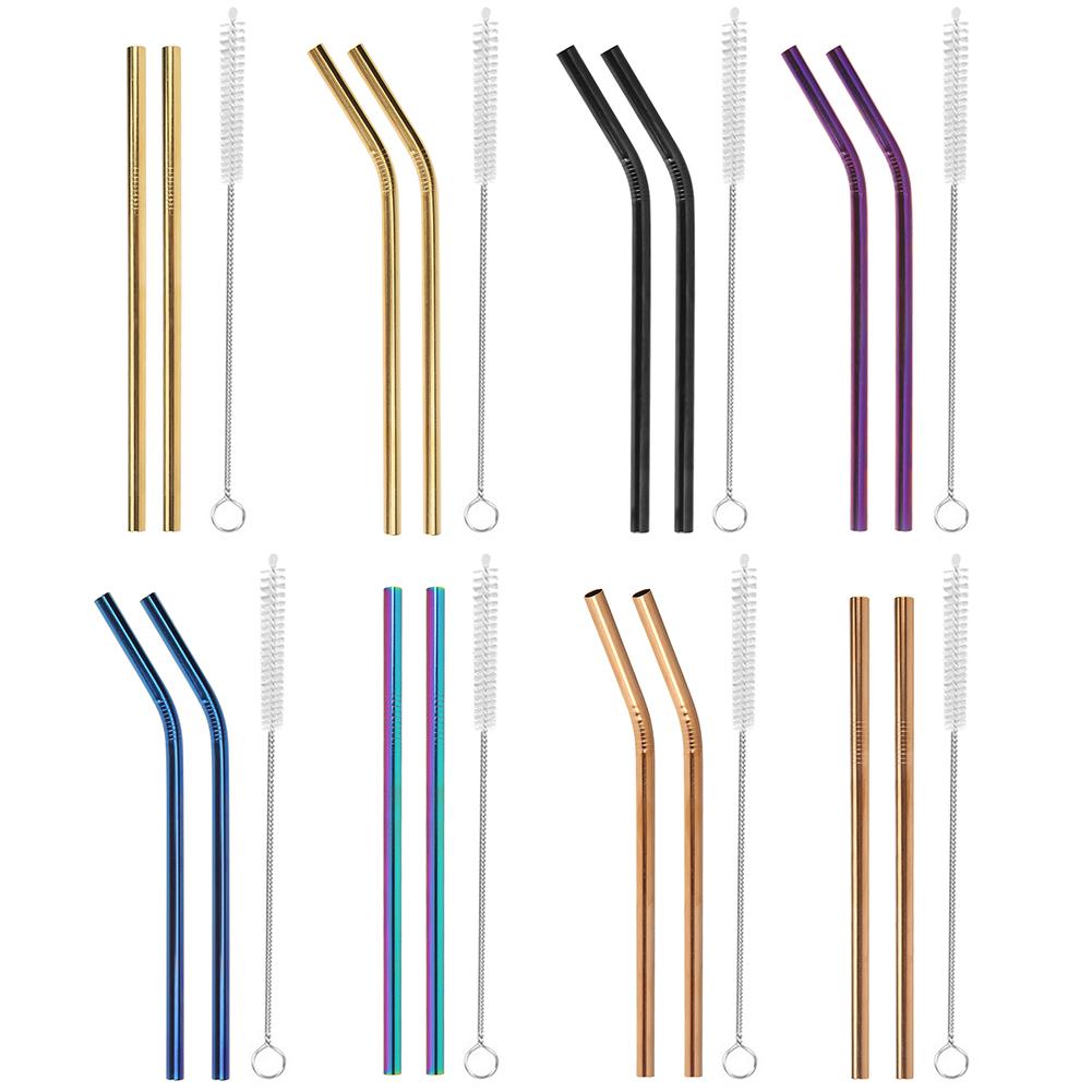 Reusable Stainless Steel Straight Bent Drinking Straws with Cleaner Brush, 501 Original
Reusable Stainless Steel Straight Bent Drinking Straws with Cleaner Brush, 501 Original