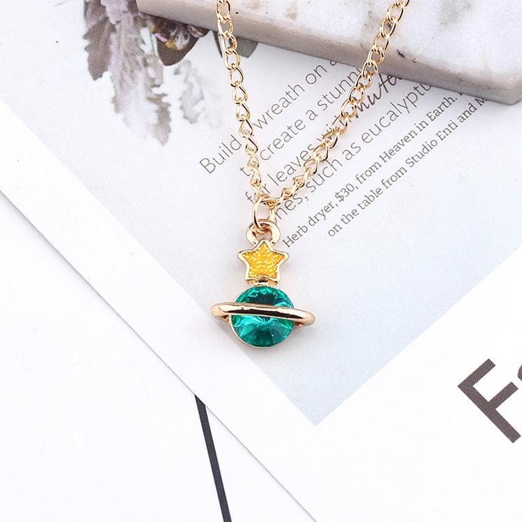 Green/Red/Pink Sweet Star Space Necklace SP1812324
