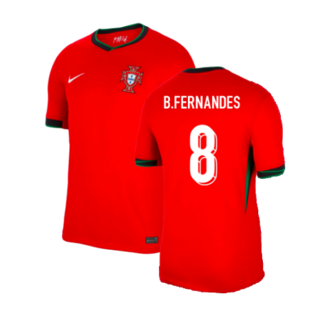 Portugal Bruno Fernandes 8 Heim Trikot EM 2024