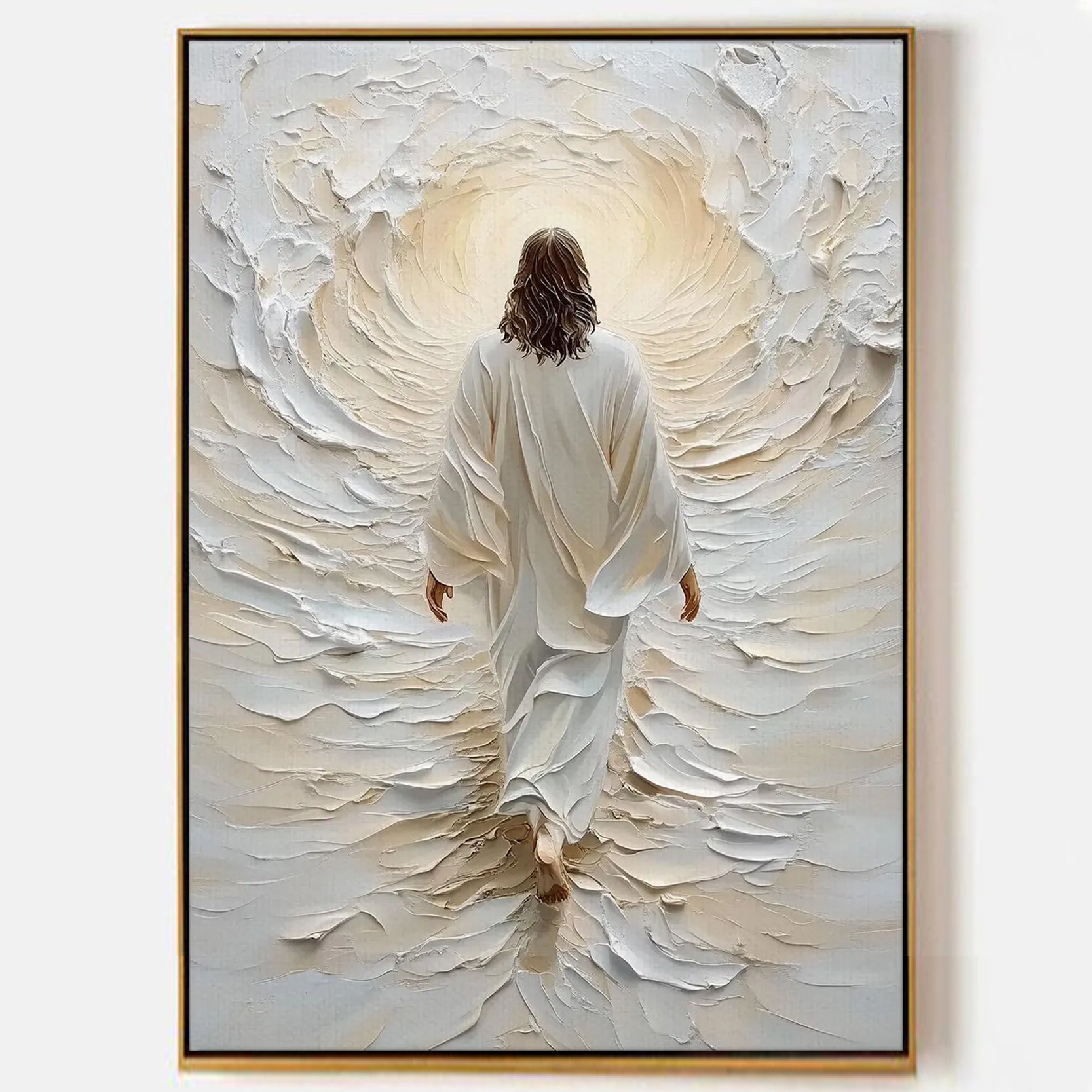 Arabelart Jesus Walking on Water Canvas, Modern Christian Decor, AR1504, Perfect Gift