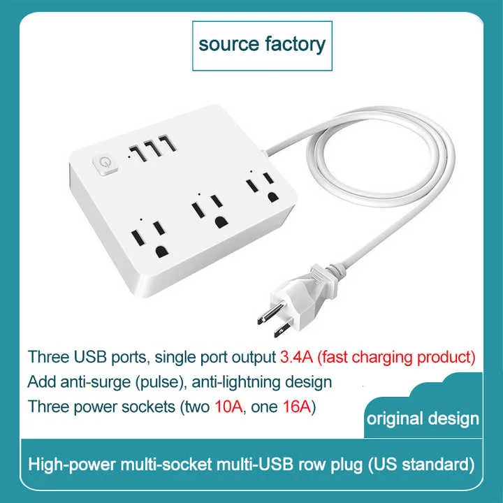 US Standard Dual USB Output WIFI with Cable Triple Plug Deutsche Aktionsprodukte Full Strike Gmbh