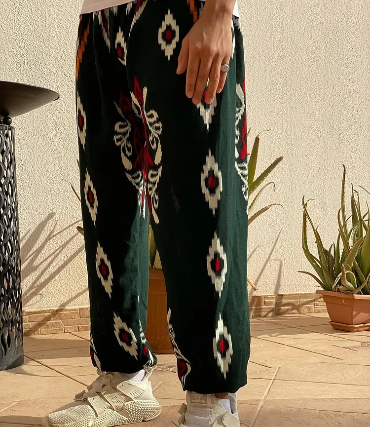 Men's Geometric Print Casual Pants