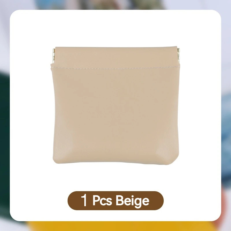 Wingreater New 1 Pcs Travel Makeup Bag Lipstick Key Earphone Data Cables Organizer Pouches Card Holder Purse Automatic Closure Storage Bag Storage Bag