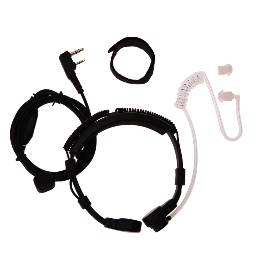 2 Pin Covert Acoustic Tube Earpiece Headset PTT Throat MIC for Baofeng UV5R, 501 Original
2 Pin Covert Acoustic Tube Earpiece Headset PTT Throat MIC for Baofeng UV5R, 501 Original
