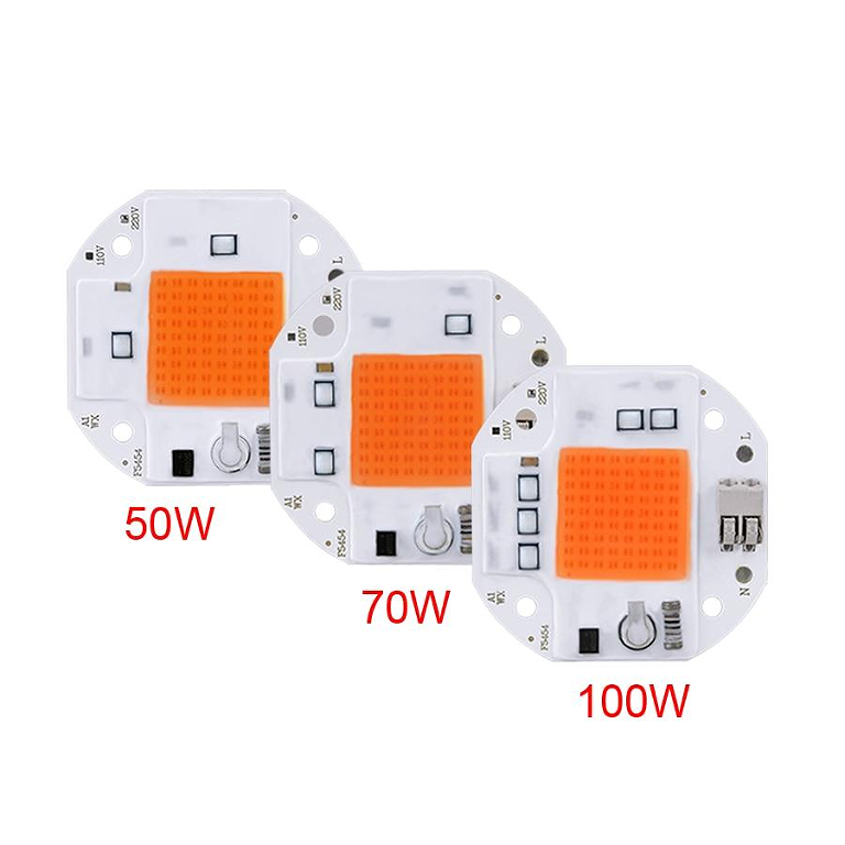 100W 70W 50W Welding Free LED COB Chip for Plants Growing Grow Tent  LED Grow Light Full Spectrum LED Phyto Lamp