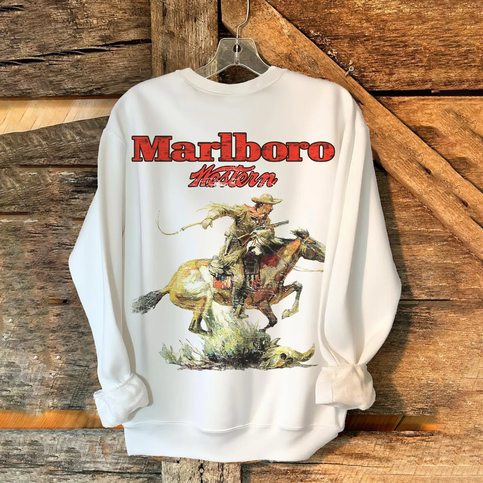 Western Cowboy Graphic Sweatshirt