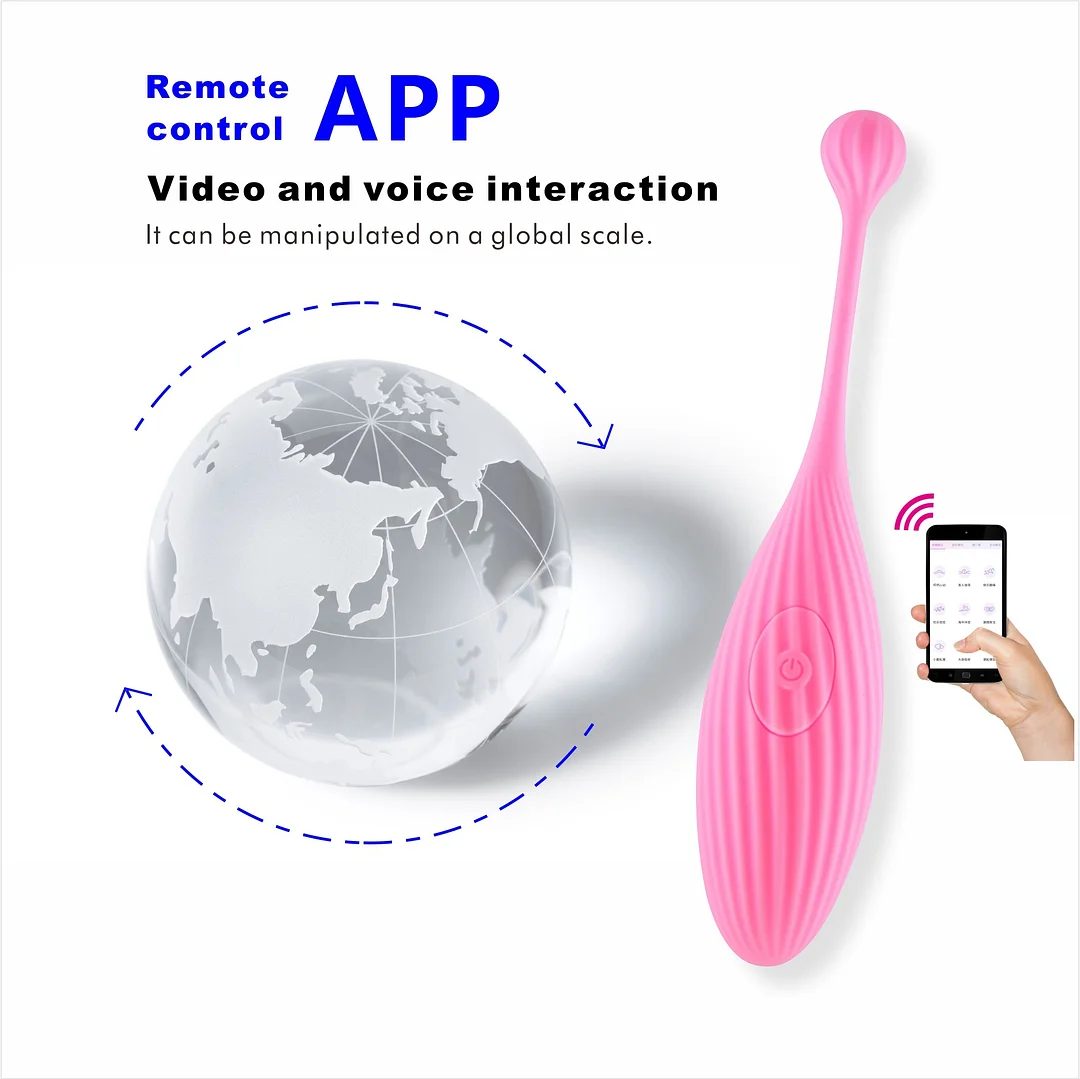 App Bluetooth Wireless Remote Control Luminous Eggs - Rose Toy