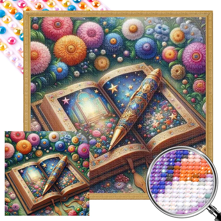 Book Of Fairy Tales 40*40CM (Canvas) Full AB Round Drill Diamond Painting gbfke