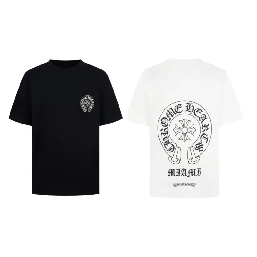 Chrome Hearts Tシャツ黒&白 H0165