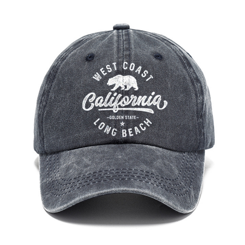 Men's Vintage California Print Holiday Hat Lixishop 