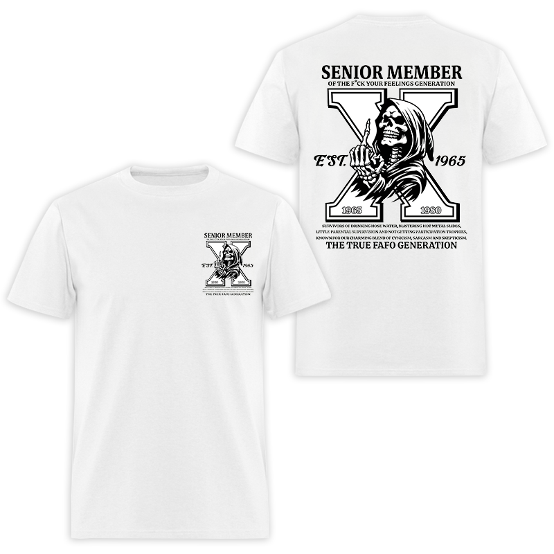 Senior Member Of The F'ck Your Feelings Generation Printed Men's T-Shirt - Devcarry