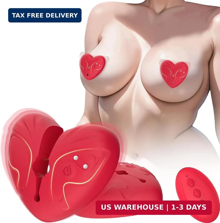 pornhint Pornhint Nipple Toys Nipple Vibrator Sex Toys for Women, Vibrating Nipple Clamps Heart-Sh Vibrator