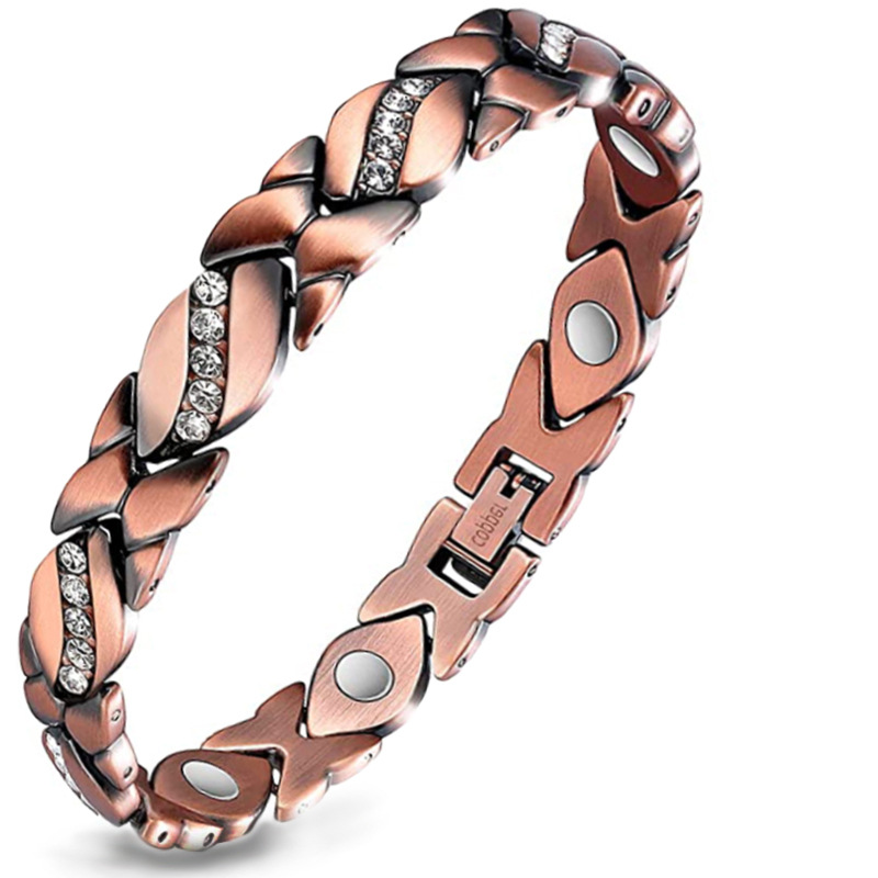 👑Hot Sale-Effective Powerful Women Lymph Magnetic Copper Bracelet