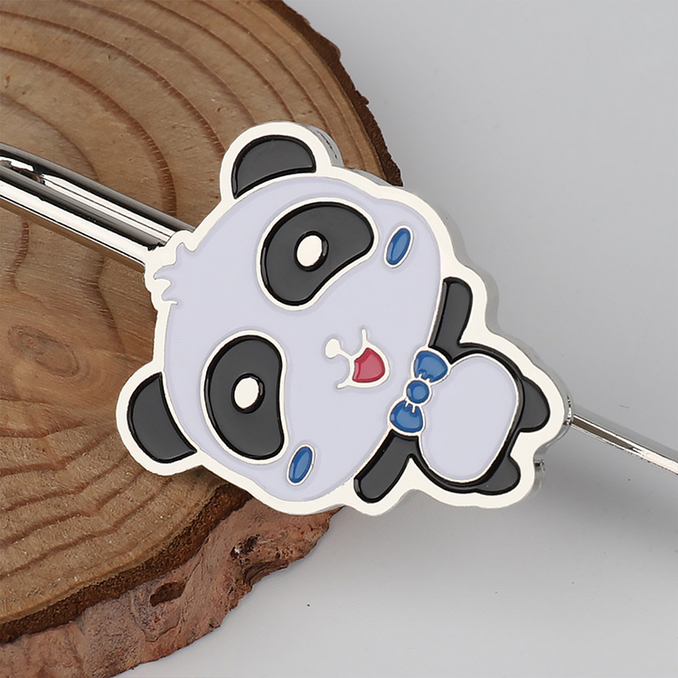 Adorable Panda Baby Bookmarks with Paperclips