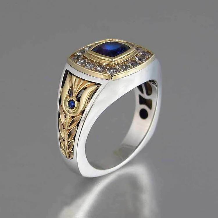Vintage Sapphire 925 Silver Ring