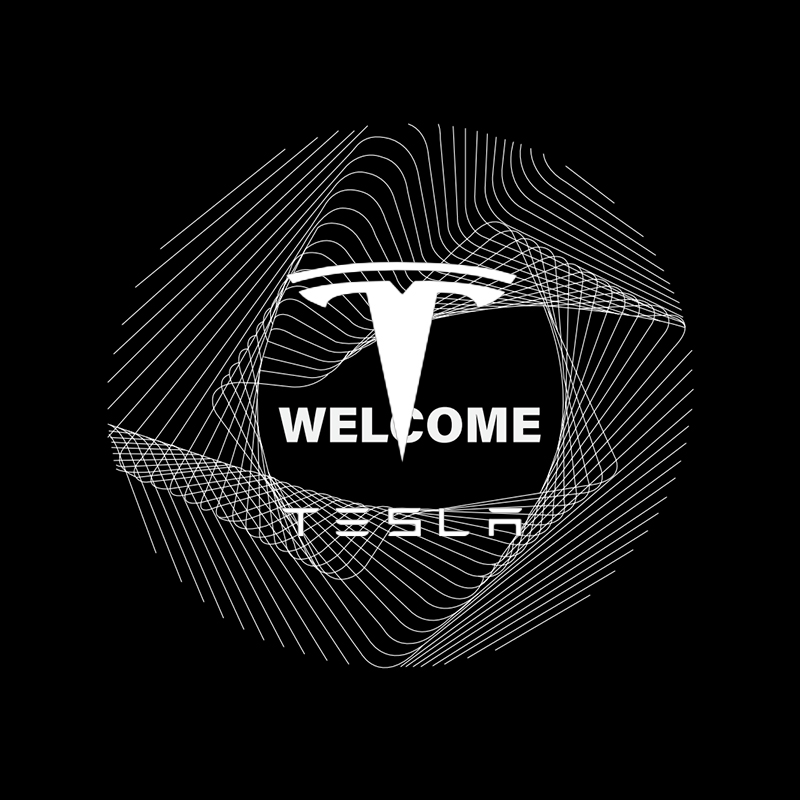 Tesla Model S3XY/ Model 3 Highland Puddle Lights Projector Door Welcome  Lights