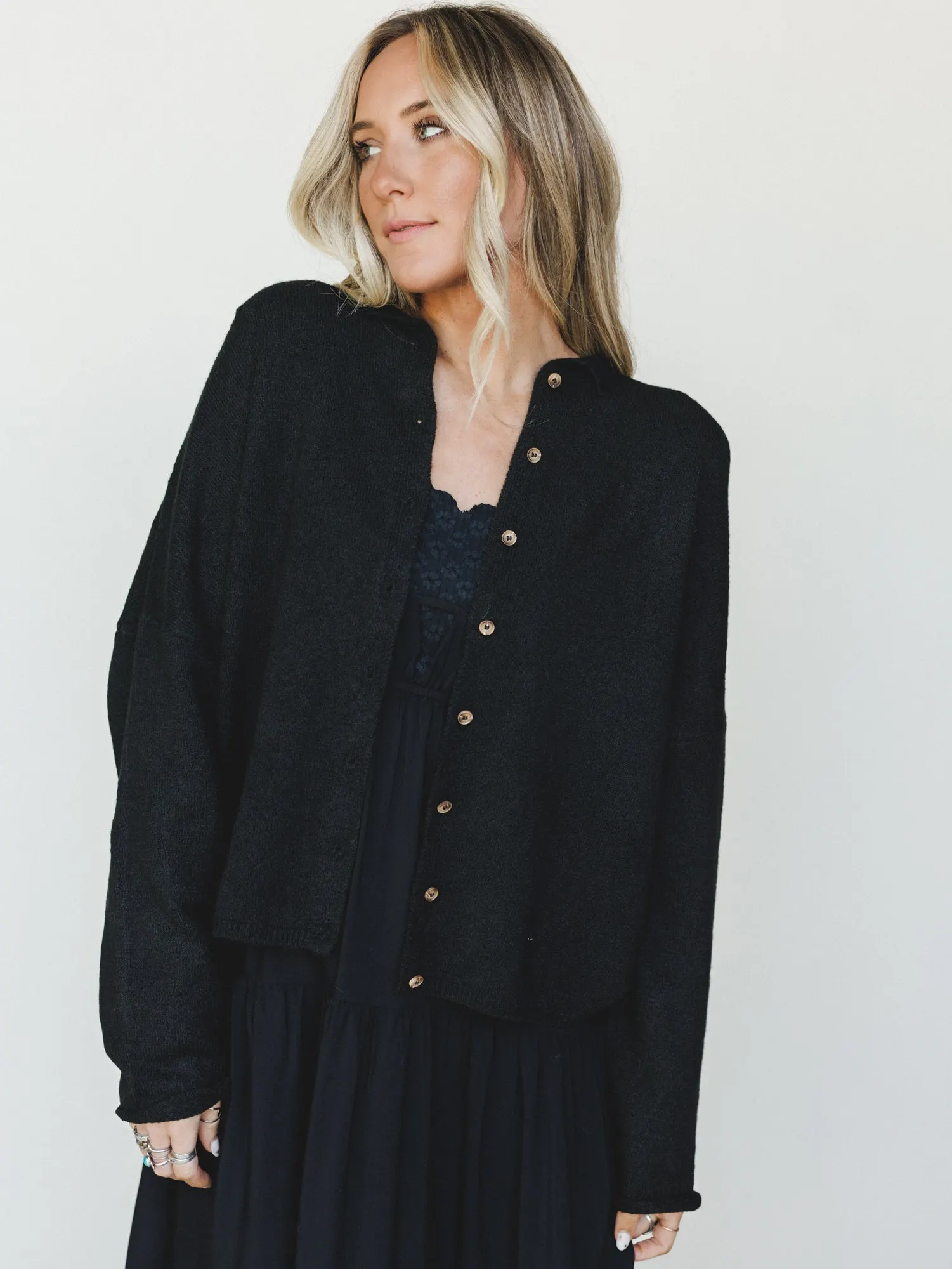 Simply There Cardigan - Black