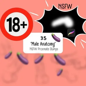 pornhint Pornhint 35 Male Anatomy Stamps for Procreate, Male Stamps, Procreate Body Stamps, Procreate Anatomy Stamps, Anime Stamps, Comic, Mature, NSFW Stamps