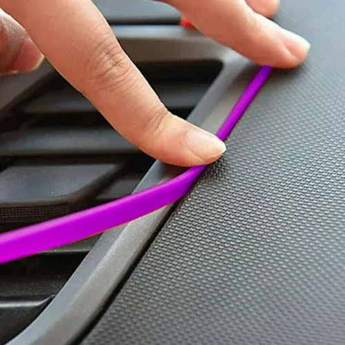 Dronehint 5M Car Interior Parts Door Edge Line Molding Trim Strip Decor Purple Accessories (For: BYD) Parts