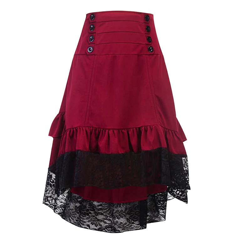 Irregular Lace Skirt