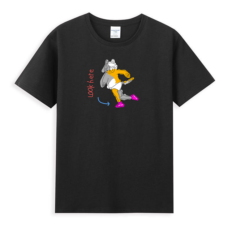 Unisex Just Soso Shirts Cat's Sneaker Black