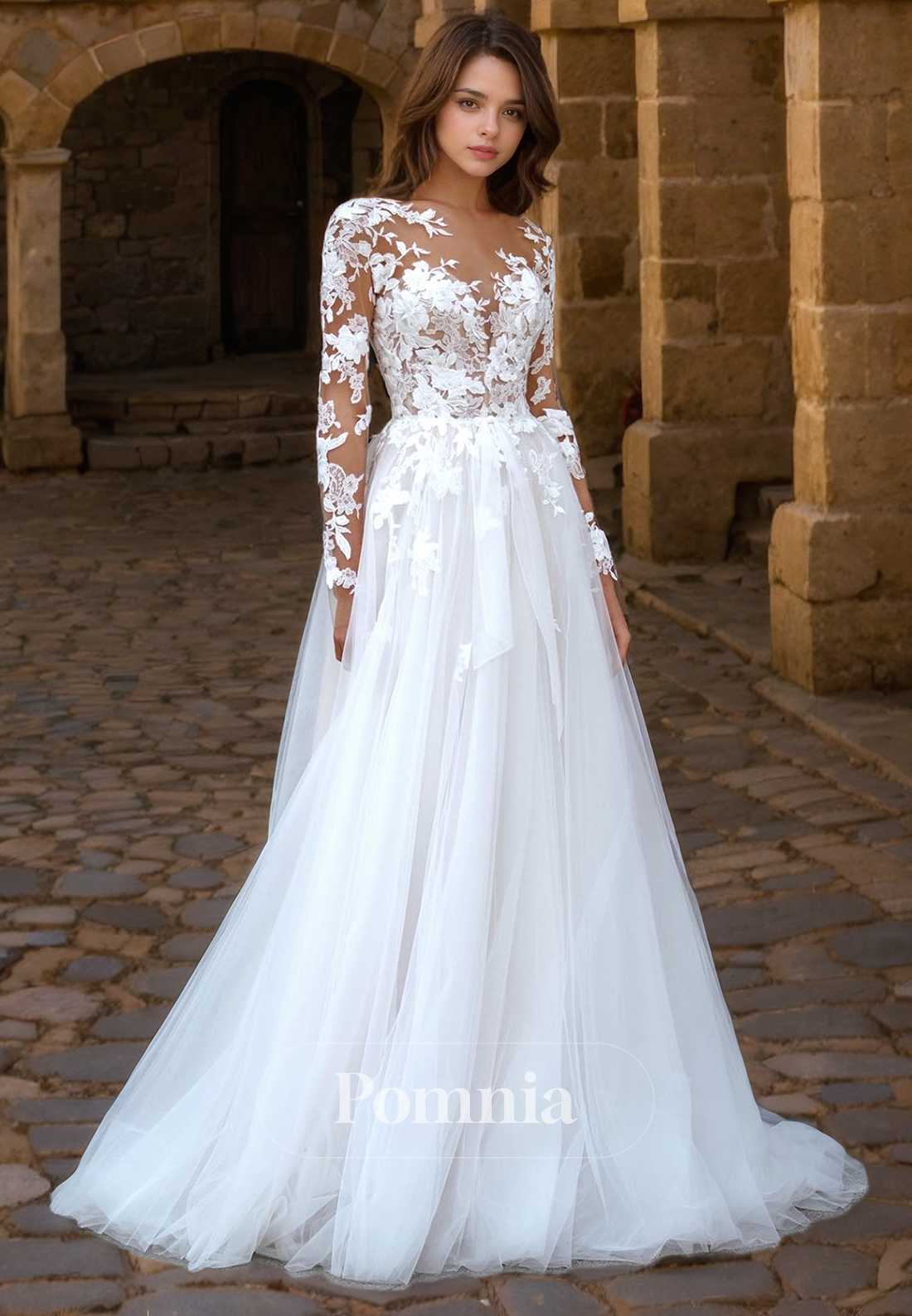 navy blue dress for baby girl A-Line Wedding Dress with Beaded Empire Waist main image 0