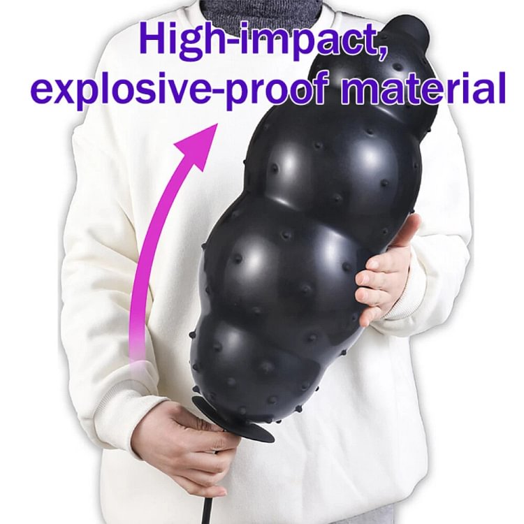 pornhint Pornhint Silicone Inflatable Anal Butt Plug Extra Huge Dildo Pump Sex Toys for Men Women Toy