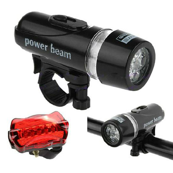 New 5 LED Bicycle Mountain Bike Lamp Set Lights Front Rear Bike Lights, 501 Original
New 5 LED Bicycle Mountain Bike Lamp Set Lights Front Rear Bike Lights, 501 Original