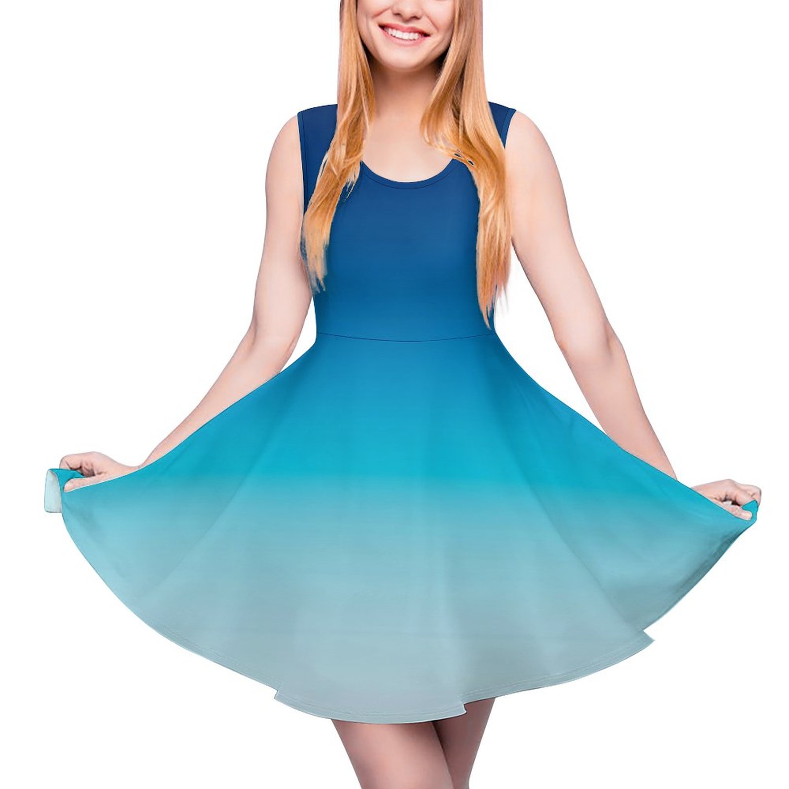 ombre skater dress F25005-WO Ombre Figure Skate Dress