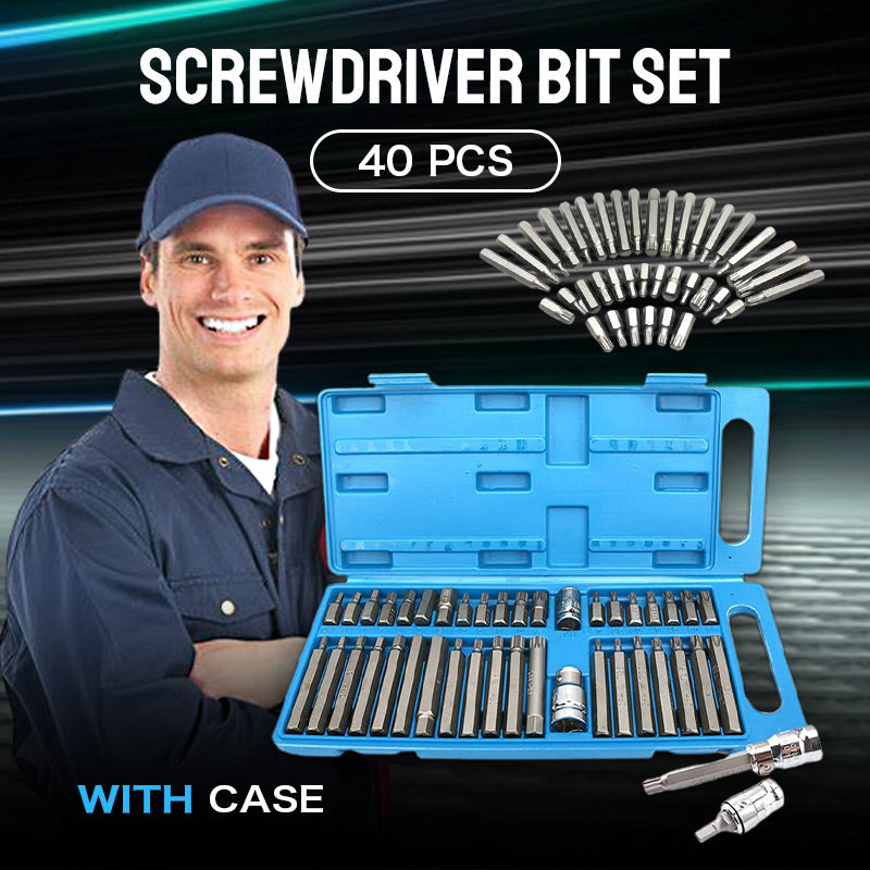 40 PCS Screwdriver Bit Set with Case（50 OFF）