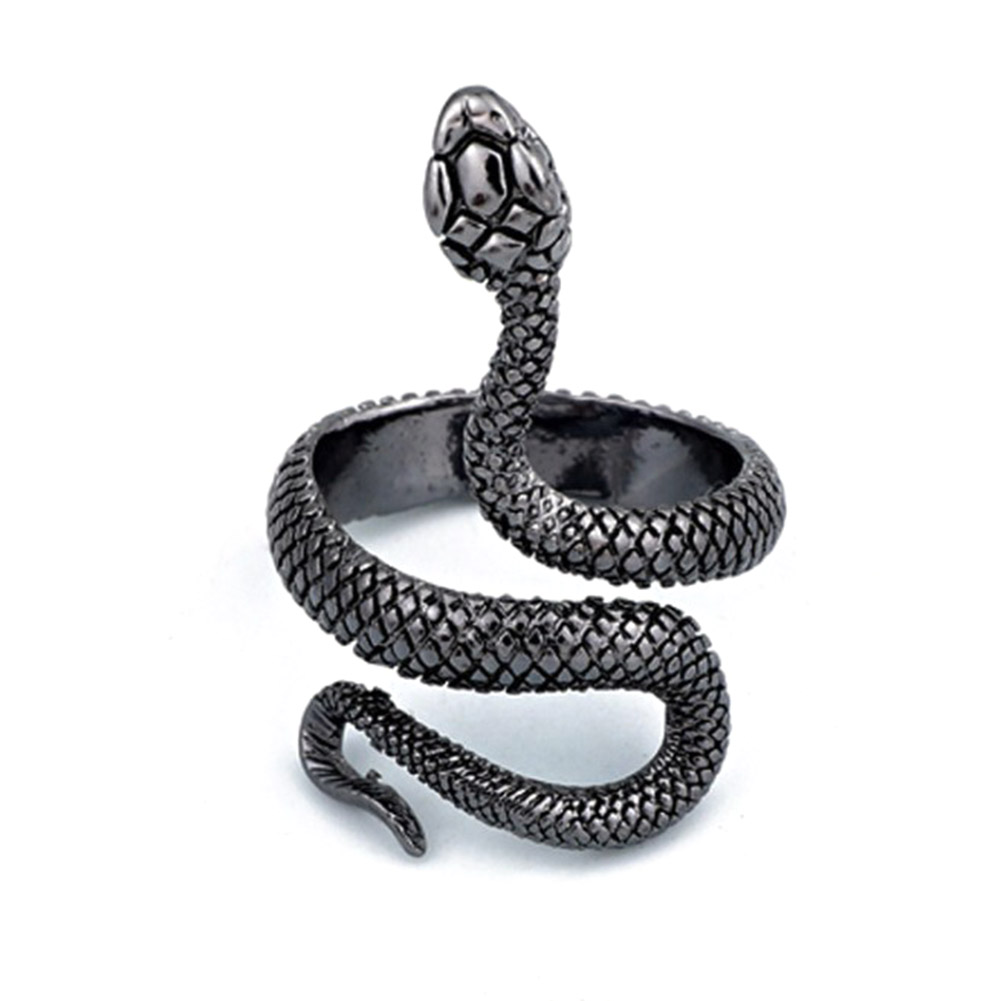 Vintage Snake Ring Punk Women Men Exaggerated Opening Alloy Rings Jewelry, Black, 501 Original
Vintage Snake Ring Punk Women Men Exaggerated Opening Alloy Rings Jewelry, Black, 501 Original