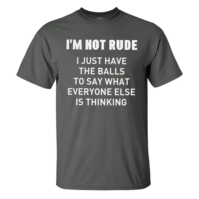 I'm Not Rude Printed Men's T-shirt