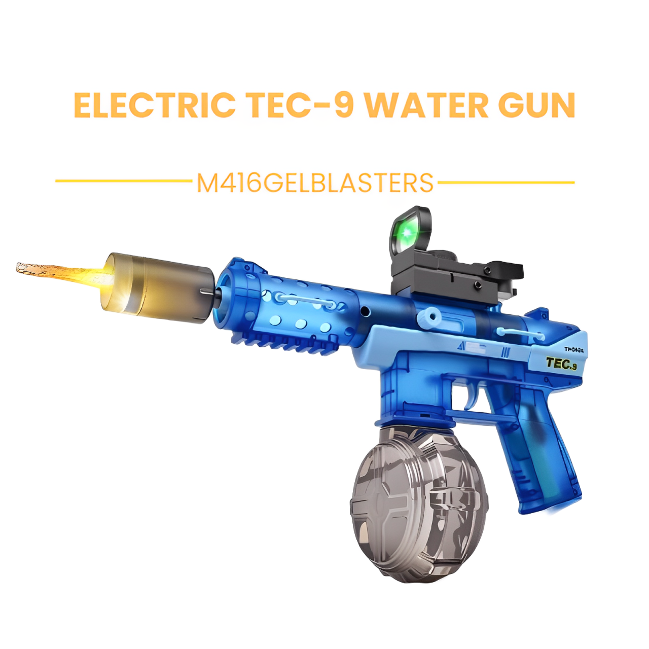 FlashStorm TEC-9 Electric Burst Water Gun | 32cm Induction Flash