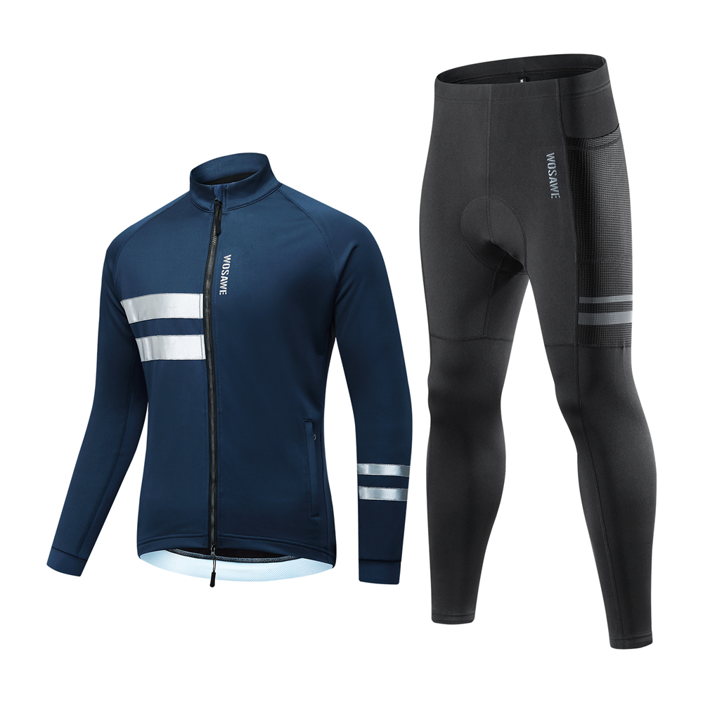 Men's Warm Long Sleeve Cycling Suit