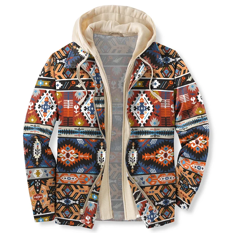 Men's Lined Hooded Flannel Jacket