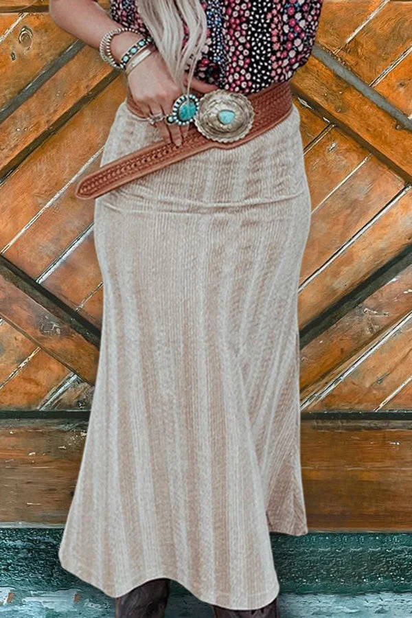 Vintage Striped Mermaid Skirt