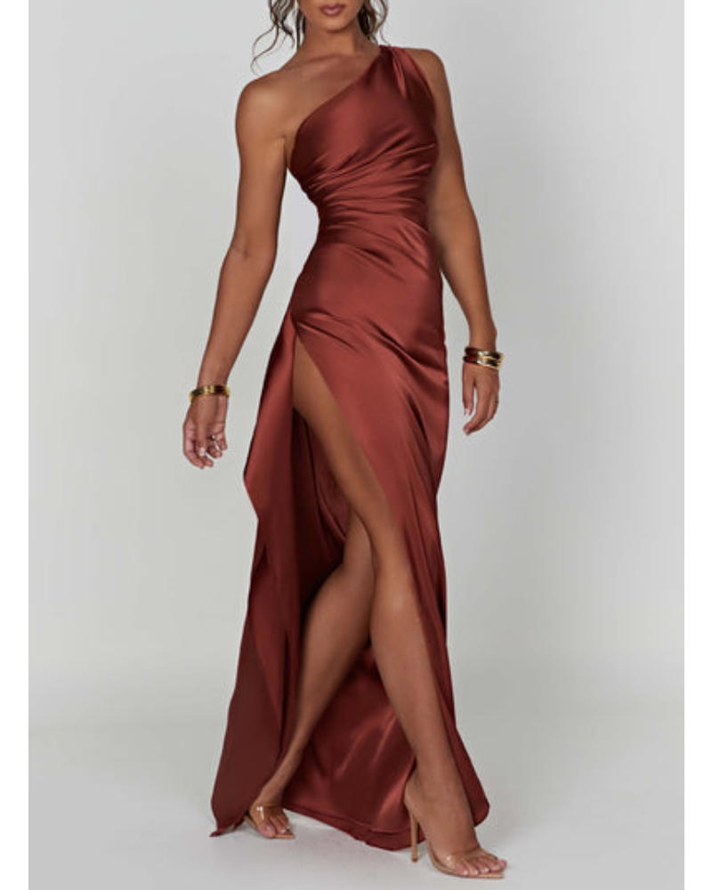 Sexy Brown Dress S674 main image 1