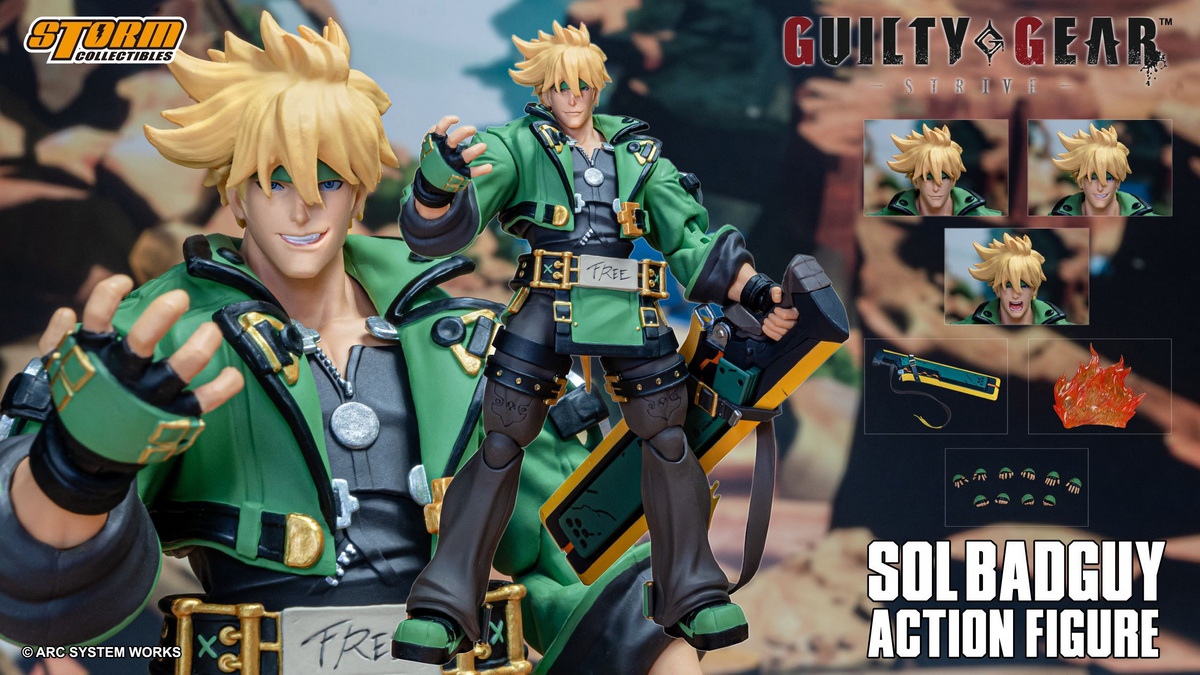 Storm Toys - Guilty Gear Sol Badguy Action Figure ACSB01GN (Licensed)-