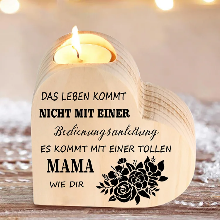 Kettenmachen Herzform Kerzenhalter Es Kommt Mit Einer Tollen Mama Wie