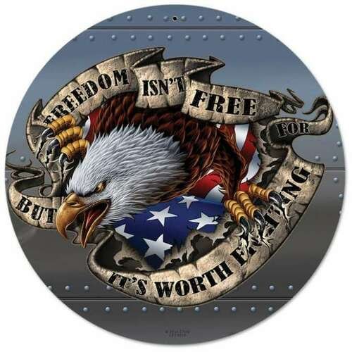 Eagle- Round Shape Tin Signs/Wooden Signs - 30*30CM