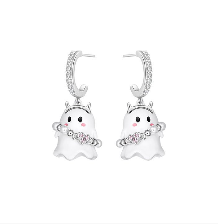 Kawaii Halloween Ghost Earrings ME35