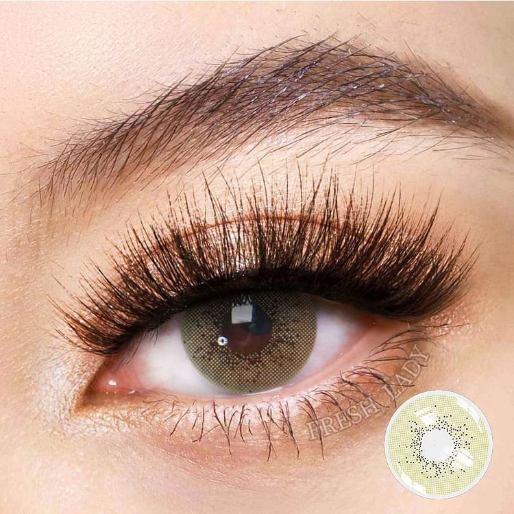 Freshlady Ocean Jade Brown Colored Contact Lenses