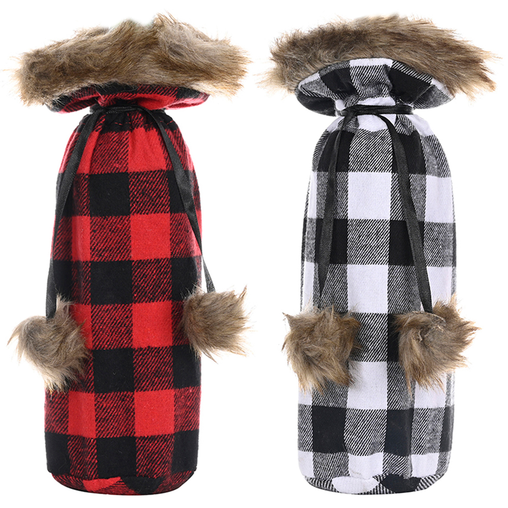 Cute Pompon Christmas Bottle Cover Holiday Party Checked Bottle Cover Bag, Red, 501 Original
Cute Pompon Christmas Bottle Cover Holiday Party Checked Bottle Cover Bag, Red, 501 Original
